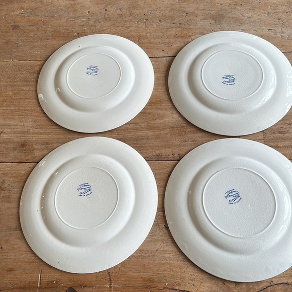 Royal Staffordshire Tonquin Blue Salad/Lunch Plate set of four - Picture 7 of 13